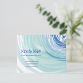 SKIING-Bar Bat Mitzvah RSVP-Karte RSVP Karte (Stehend Vorderseite)