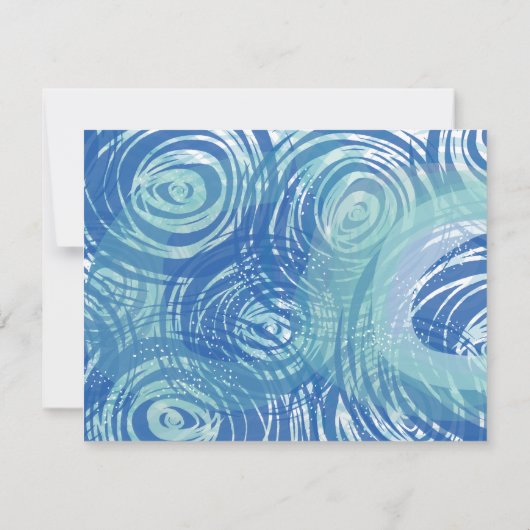 SKIING-Bar Bat Mitzvah RSVP-Karte RSVP Karte (Rückseite)