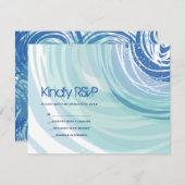 SKIING-Bar Bat Mitzvah RSVP-Karte RSVP Karte (Vorne/Hinten)