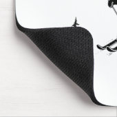 Skiing Bear, Funny Wintersports, Dad Ski Slope, Fu Mousepad (Ecke)