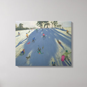 Skiing Calke Abbey Derby Leinwanddruck
