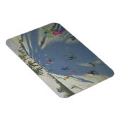 Skiing Calke Abbey Derby Magnet (Rechte Seite)