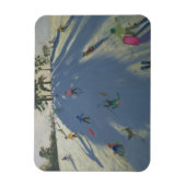 Skiing Calke Abbey Derby Magnet (Vertikal)