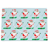 Skiing Christmas Holiday Große Geschenktüte (Vorderseite)