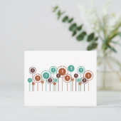 Skiing Daisies Postkarte (Stehend Vorderseite)