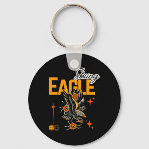 Skiing Eagle Schlüsselanhänger