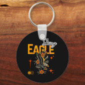 Skiing Eagle Schlüsselanhänger (Vorderseite)
