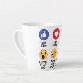 Skiing Emojis Milchtasse (Linke Ecke)