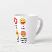 Skiing Emojis Milchtasse (Rechte Ecke)