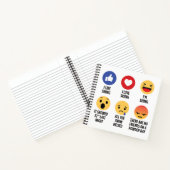 Skiing Emojis Notizblock (Innenseite)