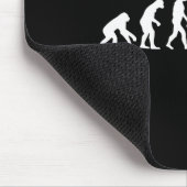 Skiing Evolution Funny Skier Freestyle Ski Winter  Mousepad (Ecke)