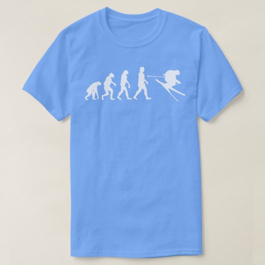Skiing-Evolution T-Shirt (Design vorne)