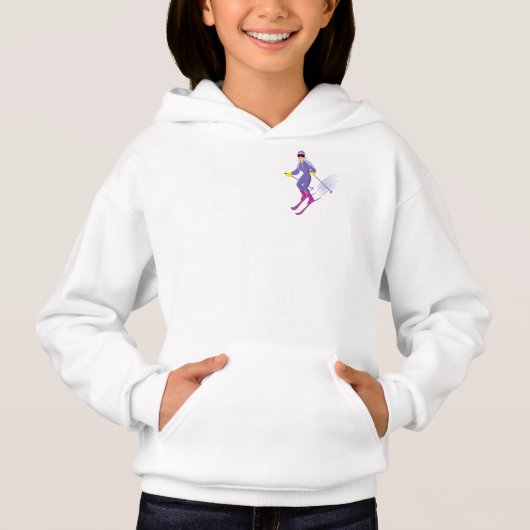Skiing Girls Hoodie (Vorderseite)
