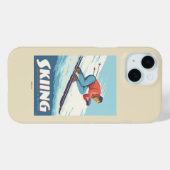 Skiing glaubt Retro Print Case-Mate iPhone Hülle (Rückseite (Horizontal))
