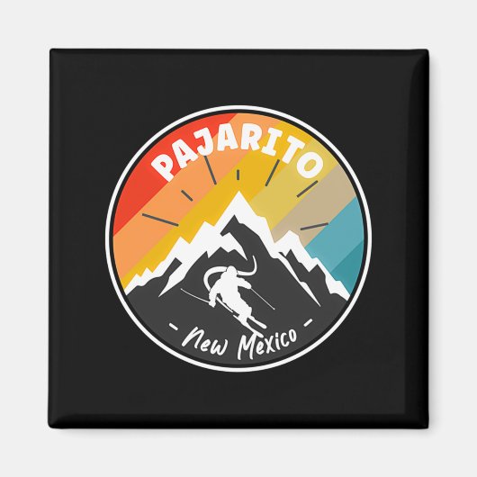 Skiing In Pajarito New Mexico Magnet (Vorne)