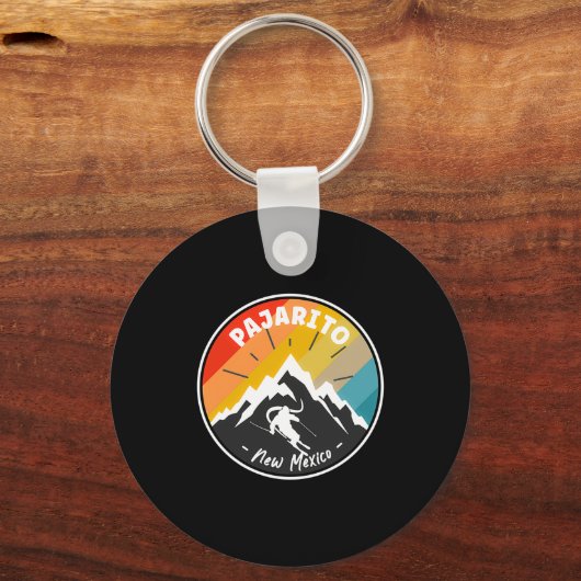 Skiing In Pajarito New Mexico Schlüsselanhänger (Vorderseite)