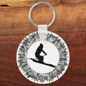 SKIING IST NAMEN SCHLÜSSELANHÄNGER (Vorderseite)