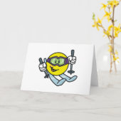 Skiing Karte (Gelbe Blume)