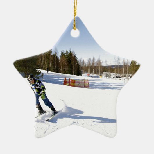 skiing keramikornament (Vorne)
