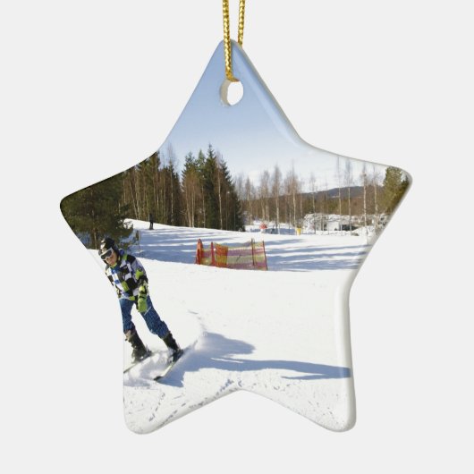 skiing keramikornament (Links)