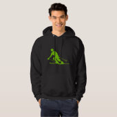 Skiing - Martian Green Hoodie (Vorne ganz)
