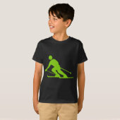 Skiing - Martian Green T-Shirt (Vorne ganz)