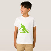 Skiing - Martian Green T-Shirt (Vorne ganz)