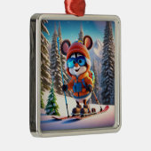 Skiing Mouse Weihnachtsschmuck (Rechts)