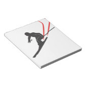 skiing notizblock (angewinkelt)