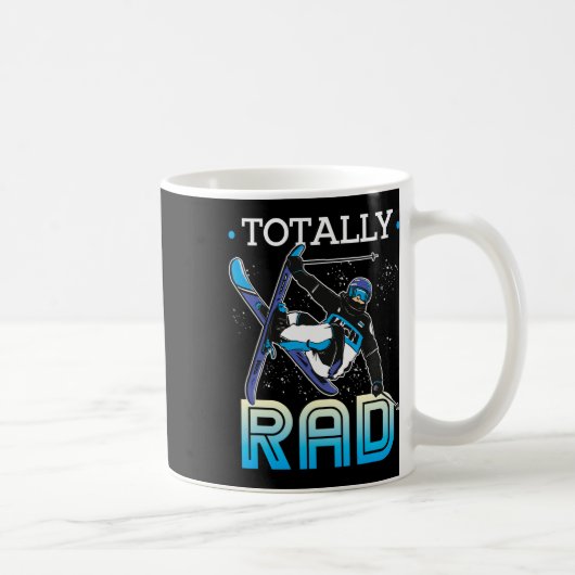 Skiing Outfit Nordic Skier Ski Totally Rad Kaffeetasse (Rechts)