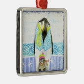 Skiing Pinguin Familie Weihnachtsschmuck (Rechts)