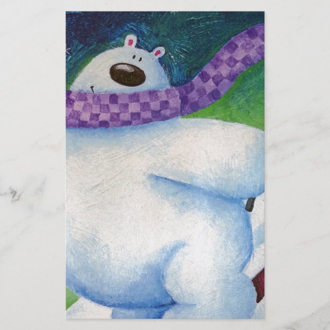 Skiing Polar Bear (Vorderseite)