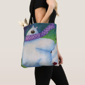 Skiing Polar Bear Tasche (Von Nahem)