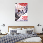 Skiing Promotionplakat Leinwanddruck (Insitu (Schlafzimmer))