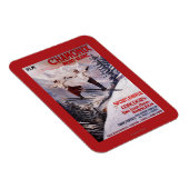 Skiing Promotionplakat Magnet (Rechte Seite)