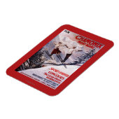 Skiing Promotionplakat Magnet (Linke Seite)