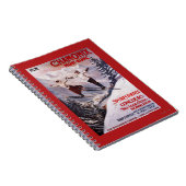 Skiing Promotionplakat Notizblock (Rechte Seite)