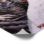 Skiing Promotionplakat Poster (Ecke)