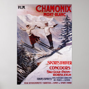 Skiing Promotionplakat Poster