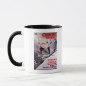 Skiing Promotionplakat Tasse (Links)