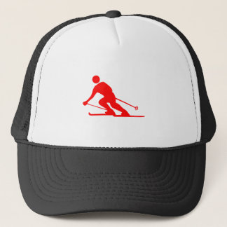 Skiing - Rot Truckerkappe