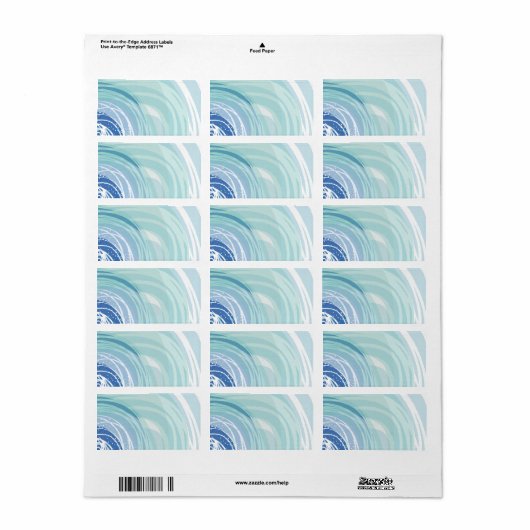 SKIING-Rücksendeadresse Adressaufkleber (Vorne)