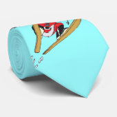 Skiing Santa Krawatte (Gerollt)