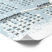 Skiing Scene 2025 Calendar Poster (Ecke)