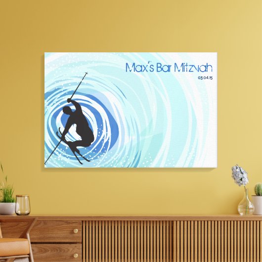 SKIING Sign-In Memory Board Leinwanddruck (Insitu (Wohnzimmer))