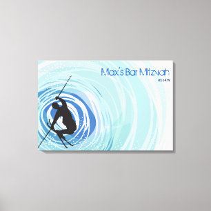 SKIING Sign-In Memory Board Leinwanddruck