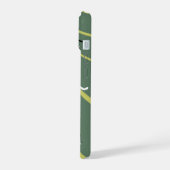 Skiing Ski Boot Army Green iPhone Case 15 Hülle (Linke Seite)
