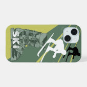 Skiing Ski Boot Army Green iPhone Case 15 Hülle (Rückseite (Horizontal))