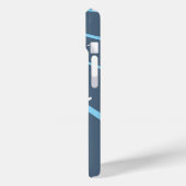 Skiing Ski Boot Blue iPhone Case (Rückseite / Links)