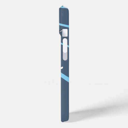 Skiing Ski Boot Blue iPhone Case (Rückseite / Links)